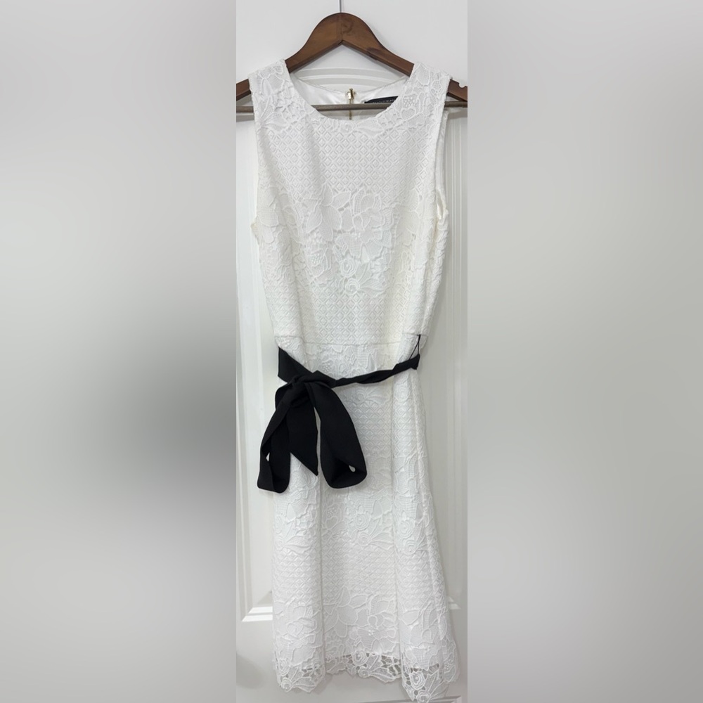 NWOT**** White House Black Market Lace Dress with Black Sash
